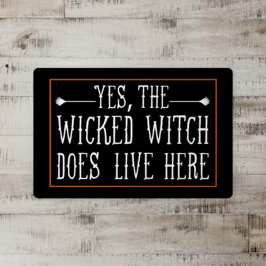 Wicked Witch Lives Here Floor Mat